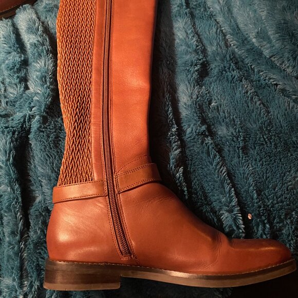 GORGEOUS Cole Haan Clover Stretch Tall Leather Riding Boots - Picture 2 of 14